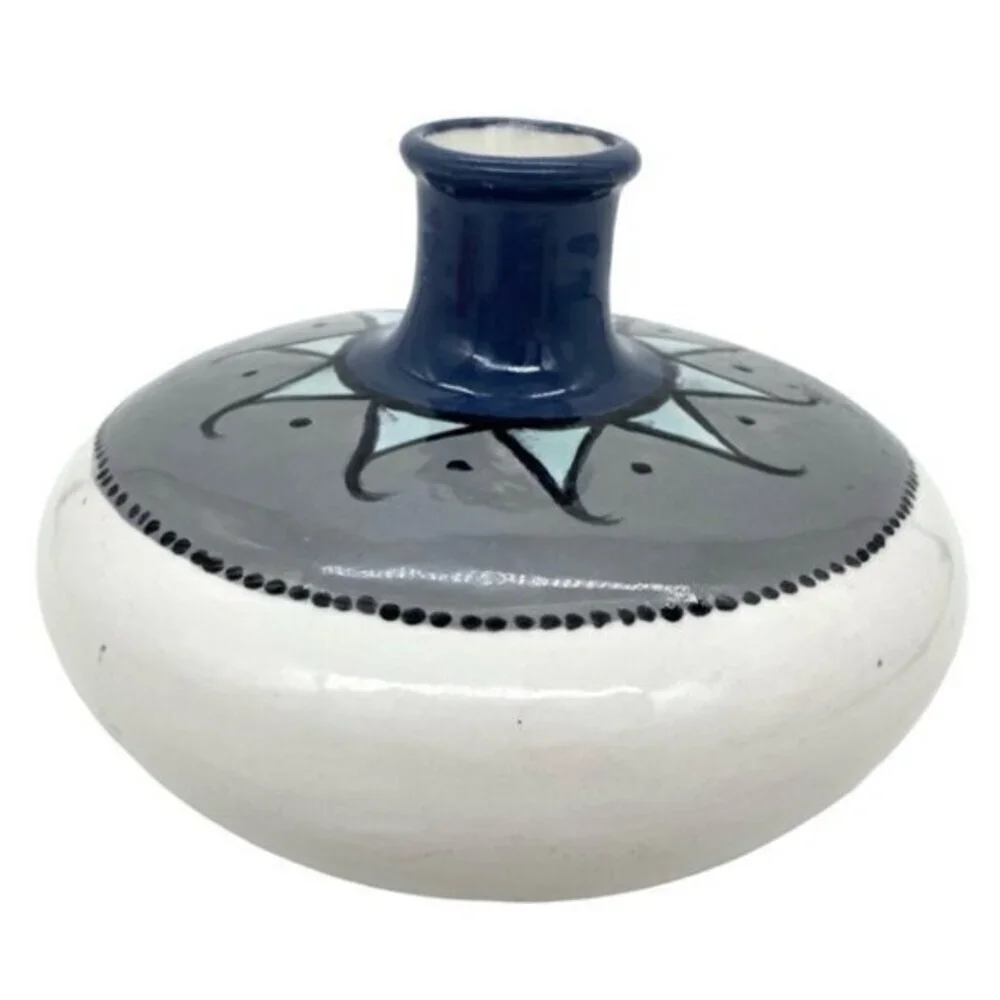 Studio Art Pottery Vase Southwestern Geometric Design
